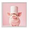 Stupell Industries Silly Piggy Pink Toilet Paper Framed Giclee, design by Heidi Kuntz